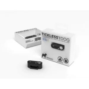 TICKLESS® MINI DOG – Black – dobíjateľný ultrazvukový odpudzovač kliešťov a bĺch pre psov