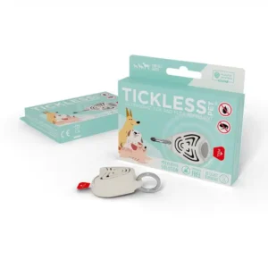 TICKLESS® PET Beige – Ultrazvukový odpudzovač kliešťov a bĺch pre psov