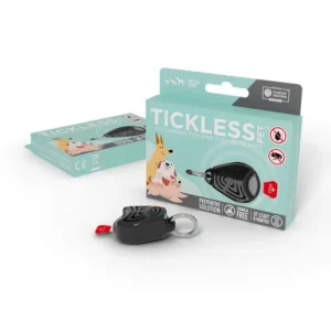 TICKLESS® PET Black – Ultrazvukový odpudzovač kliešťov a bĺch pre psov
