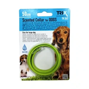 Voňavý obojok pre psov TRIXLINE TR 262 s esenciálnymi olejmi 50 cm – Zelený
