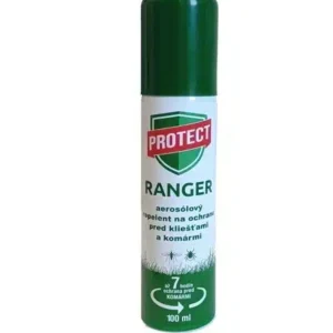 PROTECT® RANGER Aerosol proti komárom a kliešťom  100 ml – repelent s vôňou citróna