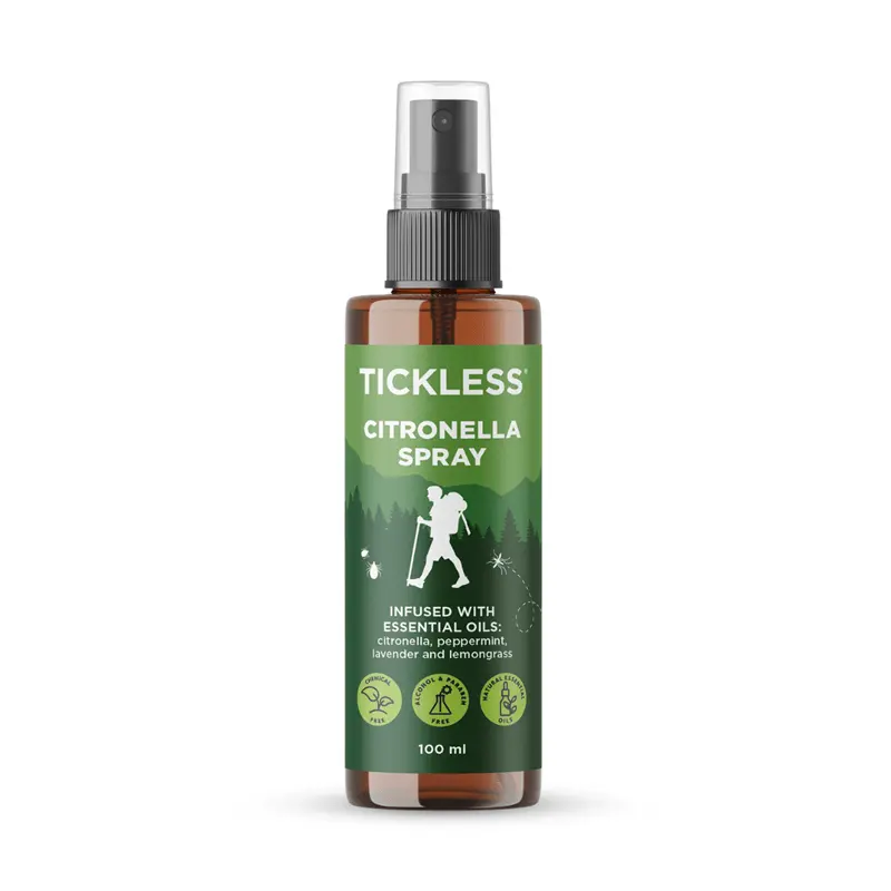 Tickless Outdoor prírodný repelentný sprej s citronelou pre ľudí 100 ml