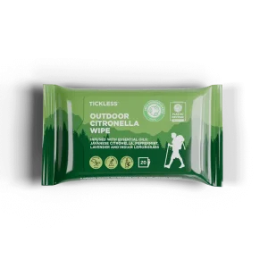 Tickless® Outdoor Utierky proti komárom a kliešťom pre ľudí, citronella